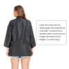 PERFEHAIR Grooming & Hair Stylist Smock with Zipper & 2 Pockets - Anti-Static Salon Hairdresser Uniforms for Women, Black & Silver Dot Pattern view 2