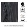 PERFEHAIR Grooming & Hair Stylist Smock with Zipper & 2 Pockets - Anti-Static Salon Hairdresser Uniforms for Women, Black & Silver Dot Pattern view 4