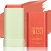 BEFIVECOK Blush Stick for Cheeks - Cream Makeup Blush Wand, Solid Moisturizer Stick for Cheeks Tint, Natural Blendable Waterproof Korean Matte Long-Lasting Smooth Blushes (#03 Coral Orange) view 1