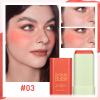 BEFIVECOK Blush Stick for Cheeks - Cream Makeup Blush Wand, Solid Moisturizer Stick for Cheeks Tint, Natural Blendable Waterproof Korean Matte Long-Lasting Smooth Blushes (#03 Coral Orange) view 2