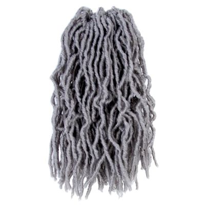 10 Inch Soft Locs Crochet Hair 6 Packs Short Straight Pre-looped New Faux Locs Crochet Hair,Grey