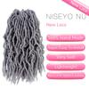 10 Inch Soft Locs Crochet Hair 6 Packs Short Straight Pre-looped New Faux Locs Crochet Hair,Grey view 2