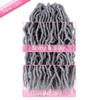 10 Inch Soft Locs Crochet Hair 6 Packs Short Straight Pre-looped New Faux Locs Crochet Hair,Grey view 4