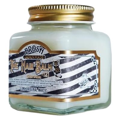 BROSH Hair Balm 121 Multi-Use Styling and Moisturizing Cream for Hair and Skin with Natural Olive Oil and Citrus, 2.5 Oz
