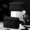 4 Pcs Toiletry Bag Water Resistant Shaving Toiletry Travel Cosmetic Bag for Men Portable Storage for Women Makeup Pouch Organizer with Large Capacity for Toiletries(Black,Plain) view 3