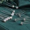 48 Pack 5 Styles Wedding Bridal Hair Pins Hair Accessories Gift, Prom Pearl Rhinestone Hair Pins Crystal Flower Hair Clips Hair Jewelry for Brides Women view 4