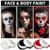 IONSGAKO 3PCS Clown Makeup Kit Black White Red Face Body Paint Professional Oil Based Body Face Paint Foundation Makeup for Halloween Special Effects SFX Zombie Clown Vampire Skeleton Makeup Kit view 2