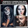 IONSGAKO 3PCS Clown Makeup Kit Black White Red Face Body Paint Professional Oil Based Body Face Paint Foundation Makeup for Halloween Special Effects SFX Zombie Clown Vampire Skeleton Makeup Kit view 3