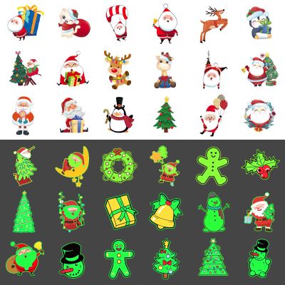 216 Styles Christmas Party Favors, 20 Sheets Christmas Decoration Christmas Luminous Tattoos Temporary, Glitter Tattoos Christmas Treats Christmas Party Favors Stocking Stuffers for Kids, Teenage Girl