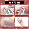 216 Styles Christmas Party Favors, 20 Sheets Christmas Decoration Christmas Luminous Tattoos Temporary, Glitter Tattoos Christmas Treats Christmas Party Favors Stocking Stuffers for Kids, Teenage Girl view 4