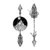 100Pcs Stone Arrow Waterproof Temporary Tattoos For Men Stone Age Tatuajes Temporary Tattoo Arm Tatoo Sleeve Flash Tattoo view 1