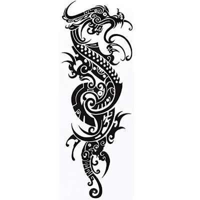 15 * 45Cm Large Dragon Temporary Tattoo Stickers Sexy Products Men Arm Leg Transfer Tattoo Waterproof Tatuagem Temporaria