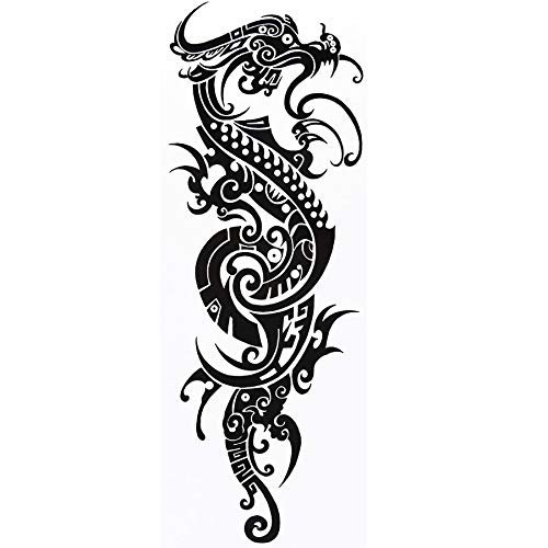 15 * 45Cm Large Dragon Temporary Tattoo Stickers Sexy Products Men Arm Leg Transfer Tattoo Waterproof Tatuagem Temporaria