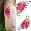 Diy Flower Temporary Tattoos For Women Girls Watercolor Peony Tattoo Sticker 3D Waterproof Thigh Tatoos Large view 3
