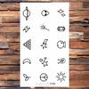 25 Desgin Cool Letter Temporary Leaves Tattoo Branch Flower Waterproof Tattoo Women Body Arm Art Finger Tatto Stickers Men Hand view 4