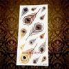 1Pc Latest Flash Gold Metallic Tattoo Melody Design Body Art Waterproof Henna Flower Arm Tempoary Tattoo Sticker Hgm33 view 3
