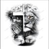 Waterproof Temporary Tattoo Sticker Jesus Black Cross Flash Tatoo Tatto Arm Leg Back Body Art For Women Men view 2