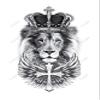 Waterproof Temporary Tattoo Sticker Jesus Black Cross Flash Tatoo Tatto Arm Leg Back Body Art For Women Men view 4