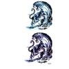 10Pcs Two Tigers Waterproof Temporarytattoos Men Body Feminino Tatuagem Henna Tattoo Adesivo De Parede Tatoo view 2