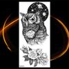 3D Lion Warrior Temporary Tattoos For Women Adult Men Owl Universe Flower Eagle Tattoo Forearm Washable Tatoos view 3