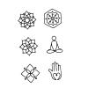 2 Styles Cute Little People Little Flower Tatoo Waterproof Temporary Tattoo Sticker Henna Tattoos Men Tattoo Sleeves view 3