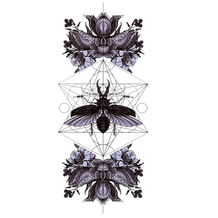 10Pcs Flower Fairy Waterproof Temporary Tattoo Stickers Tatoo Animal Temporary Tattoos Body Fleminino Tatuagem Lobo