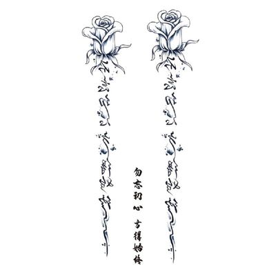 10Styles Lotus/Flower Waterproof Temporary Tattoos Men Henna Tatoo Stickers Tattoo Body Art Tattoos
