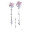 10Styles Lotus/Flower Waterproof Temporary Tattoos Men Henna Tatoo Stickers Tattoo Body Art Tattoos view 2
