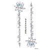 10Styles Lotus/Flower Waterproof Temporary Tattoos Men Henna Tatoo Stickers Tattoo Body Art Tattoos view 3