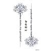 10Styles Lotus/Flower Waterproof Temporary Tattoos Men Henna Tatoo Stickers Tattoo Body Art Tattoos view 4