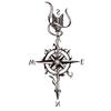 3Pcs Compass Arrow Waterproof Temporary Tattoo Sticker Tatoo Tatouage Temporaire Tattoo Body Art Henna Tattoos Stickers view 1