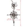 3Pcs Compass Arrow Waterproof Temporary Tattoo Sticker Tatoo Tatouage Temporaire Tattoo Body Art Henna Tattoos Stickers view 2