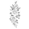 10Styles Lotus/Grey Butterfly/Flowers Waterproof Temporary Tattoos Men Henna Tatoo Stickers Tattoo Body Art Tattoos view 1