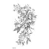 10Styles Lotus/Grey Butterfly/Flowers Waterproof Temporary Tattoos Men Henna Tatoo Stickers Tattoo Body Art Tattoos view 3