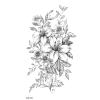 10Styles Lotus/Grey Butterfly/Flowers Waterproof Temporary Tattoos Men Henna Tatoo Stickers Tattoo Body Art Tattoos view 4
