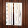 1Pc New Waterproof Henna Gold Metallic Tattoo Flower Arm Decal Temporary Tattoo Sticker Women Neck Shoulder Tatoo Jewelry Ayh087 view 3