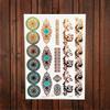 1Pc New Waterproof Henna Gold Metallic Tattoo Flower Arm Decal Temporary Tattoo Sticker Women Neck Shoulder Tatoo Jewelry Ayh087 view 4