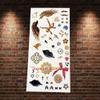 1Pc Exquisite Body Art Gold Metallic Peacock Phoenix Tattoo Waterproof Henna Flower Arm Decals Temporary Tattoo Sticker Agm-T027 view 2