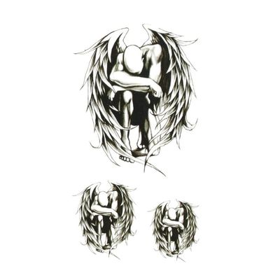 20Pcs Fallen Angels Waterproof Temporary Tattoo Stickers Cute Wings Design Body Art Make Up Tools Man Woman Sex Products