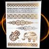 1Pc Temporary Tattoo Sticker Cute Dolphin Finger Tattoo Dragonfly Ht148G Gold Key Metallic Spade Heart Diamond Tattoo Paper view 4