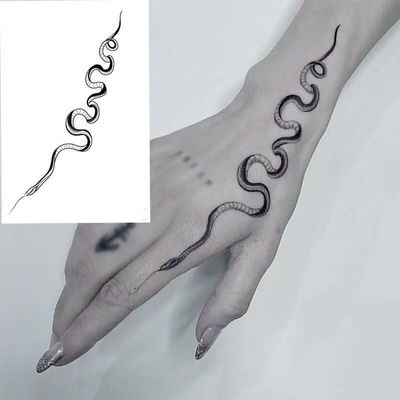 1Pc Small Snack Temporary Tattoo Stickers For Men Women Hands Waterproof Tattos Flash Decals Animal Tatoos