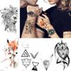 3D Stone Warrior Lion Men Arm Tattoo Stickers Triangle Temporary Tattoo Women Sexy Flash Fox Waterproof Tatoo Body Art view 1