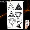 3D Stone Warrior Lion Men Arm Tattoo Stickers Triangle Temporary Tattoo Women Sexy Flash Fox Waterproof Tatoo Body Art view 3