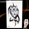 3D Stone Warrior Lion Men Arm Tattoo Stickers Triangle Temporary Tattoo Women Sexy Flash Fox Waterproof Tatoo Body Art view 4