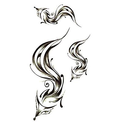 20Pcs Fox Waterproof Temporary Tattoos Sticker Sexy Products Tatoo For Waist Shoulder Tattoo Body Decal Henna Tattoo Sleeve