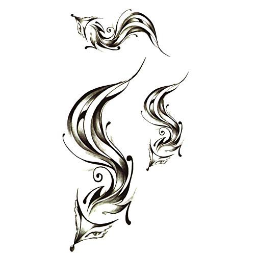 20Pcs Fox Waterproof Temporary Tattoos Sticker Sexy Products Tatoo For Waist Shoulder Tattoo Body Decal Henna Tattoo Sleeve