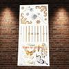 1Pc Wreath Design Gold Henna Temporary Tattoo Women Sexy Body Art Arm Sleeve Jewelry Stickers Aglh022 Flash Metallic Tattoo view 2