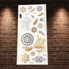 1Pc Wreath Design Gold Henna Temporary Tattoo Women Sexy Body Art Arm Sleeve Jewelry Stickers Aglh022 Flash Metallic Tattoo view 3