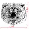 10Pcs The Roaring Bear Temporary Tattoo Women Tatoo Adhesive Animal Tattoo Stickers Waterproof Tattoo Sexy Men view 2