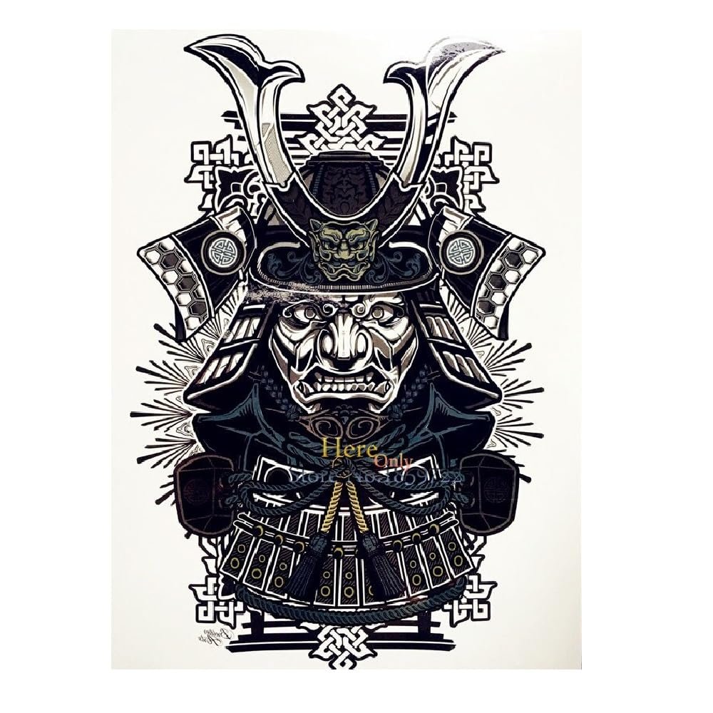 1Pc Indian God Patron Saint Black Temporary Removable Tattoo Men Body Art Arm Sleeve Tattoo Sticker Hhb194 Indian Warrior Knight